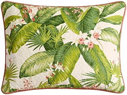 Tommy Bahama Queen Quilt Set - Reversible Cotton Bedding with Shams