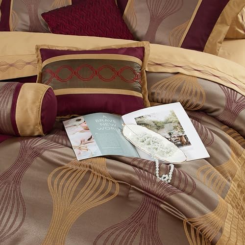 Stratford Park Gold 7-Piece Microfiber Comforter Set 1