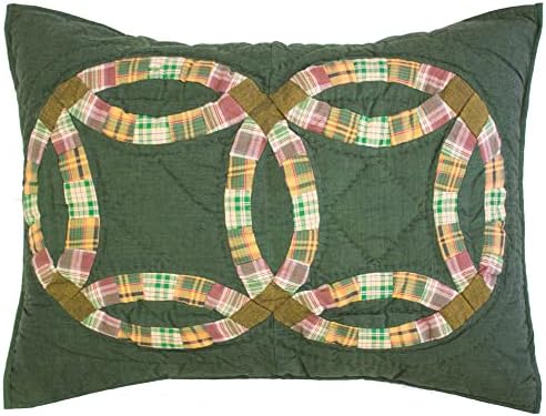 Patch Magic Green Cats Eye Queen Quilt Set