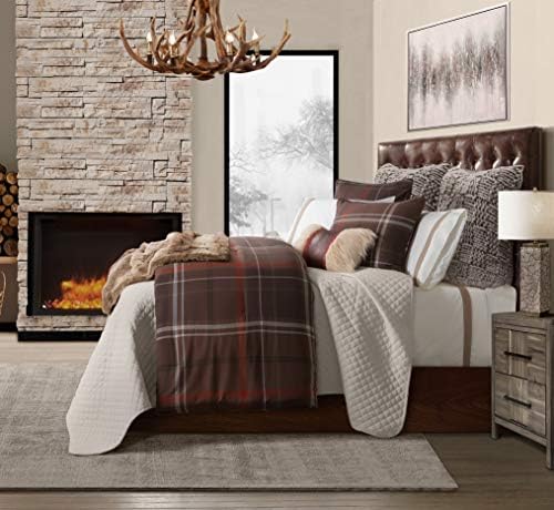 Paseo Road Jackson Rustic Plaid Super King Comforter Set