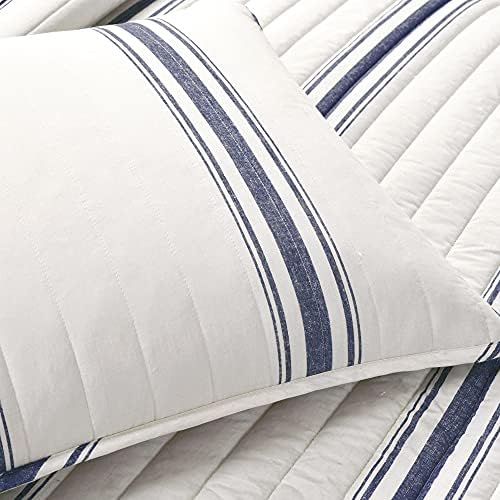 Lush Decor Farmhouse Stripe Reversible Quilt Set - KingCalifornia King