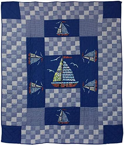 Patch Magic Blue Sail Super King Quilt Set 110x96