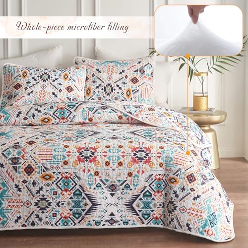 Tititada 3 Piece Boho Quilt Set Queen Size