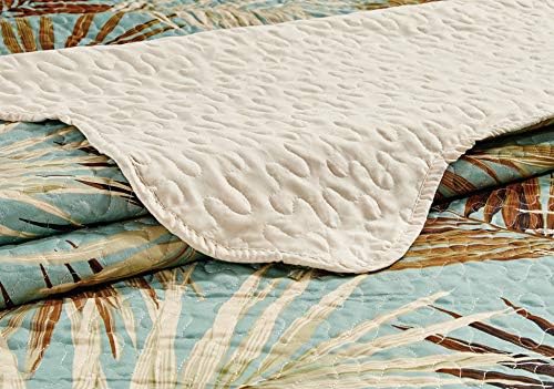 Masterplay 3-Piece Tropical Palm Leaf Quilt Set