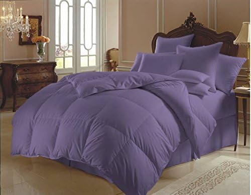 SUNSHINE BEDDING 8 PCS Quilted Down Comforter Set Purple