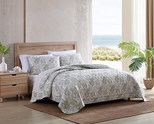 Tommy Bahama Queen Quilt Set - Maui Palm Green