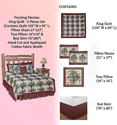 Patch Magic Frosting Patches King Quilt Set 1