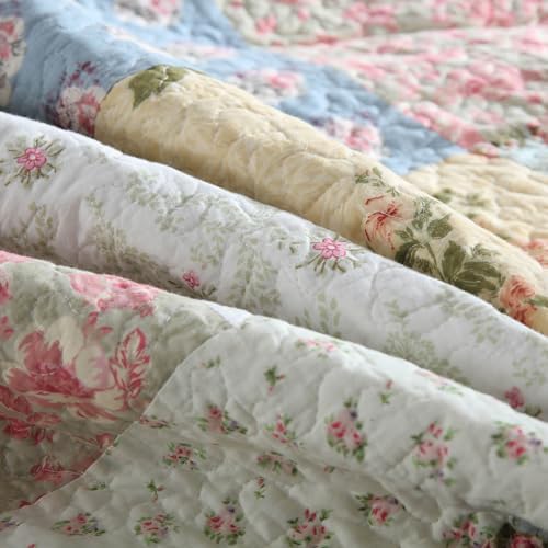 Camandy Cotton Quilt Bedding Set 3 Pieces Reversible
