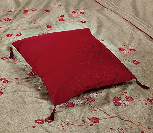 Chezmoi Miki 7-Piece Luxury Floral Comforter Set California King