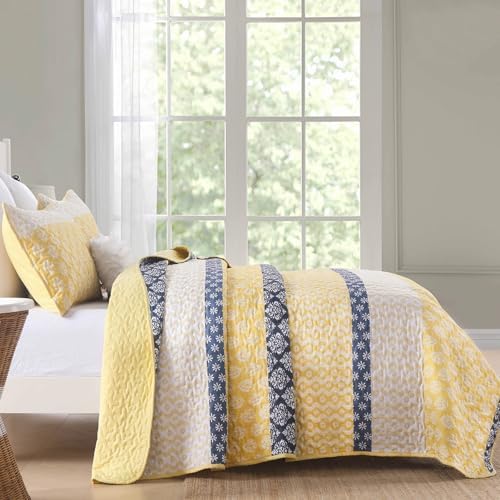 Cottolester Boho King Size Quilt Set with 3 Pieces
