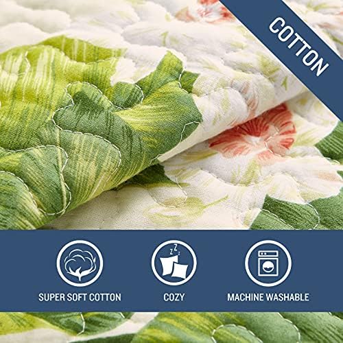 Tommy Bahama Queen Quilt Set - Reversible Cotton Bedding with Shams