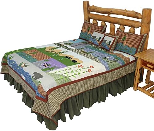 Patch Magic Spring Backwoods Queen Quilt Set 1