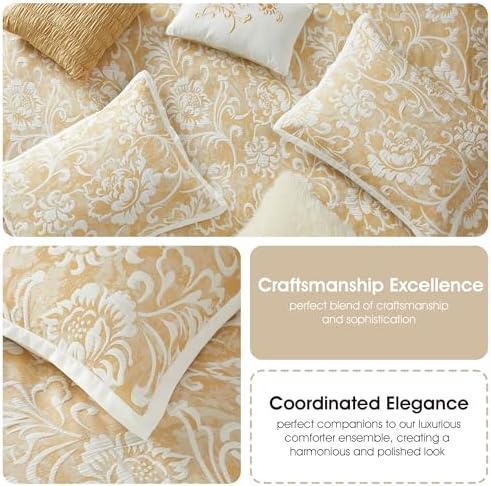 Stratford Park Yellow Floral Comforter Set California King