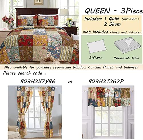 Cozy Line 100 Cotton Reversible Quilt Set