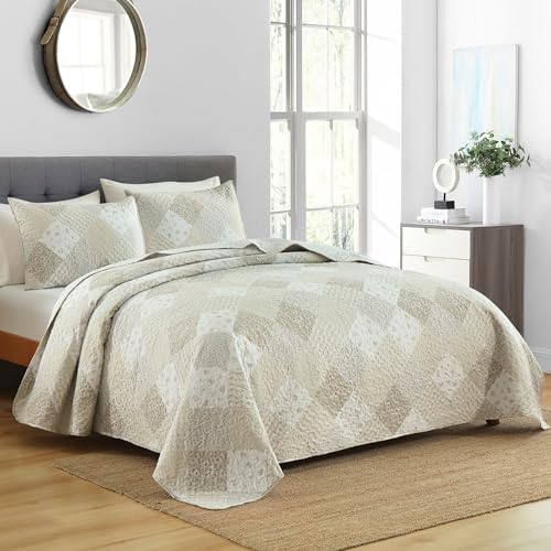 Boryard Queen Size Quilt Set with Reversible Design
