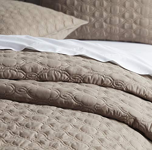 BOURINA 3-Piece Quilt Set Microfiber Lightweight Queen