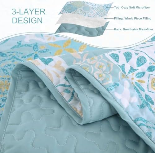 Dobuyly Patchwork Quilt Set Queen Size 1