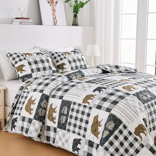 Rustic Quilt Set King Size with Shams