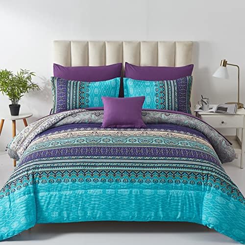 Cottolester Boho Cal King Comforter Set 8 Piece