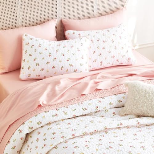 Wake In Cloud - Floral Quilt Set for Women