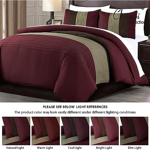 Chezmoi Collection 7-Piece California King Bed-in-a-Bag Set