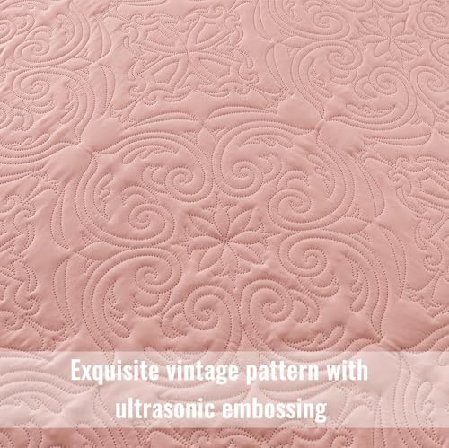 Exclusivo Mezcla Quilt Set King Size - Blush Pink