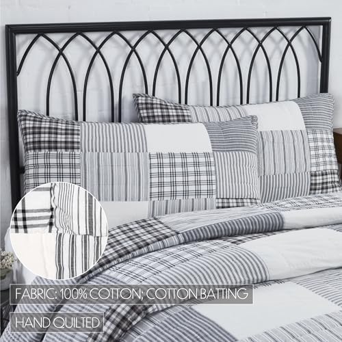 VHC Brands Sawyer Mill Black Quilt Set 3 Piece