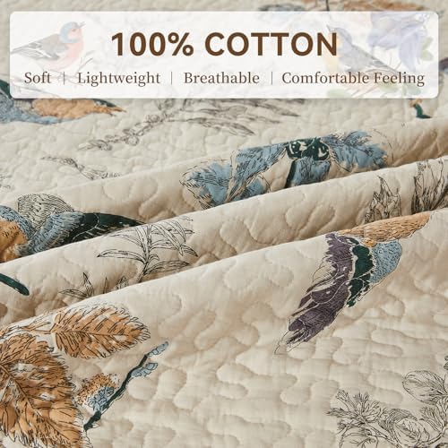 Comforbed Cotton Bird Quilt Set 3-Piece 1