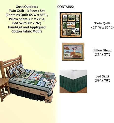 Patch Magic Quilt Set for Great Outdoors Twin Bed