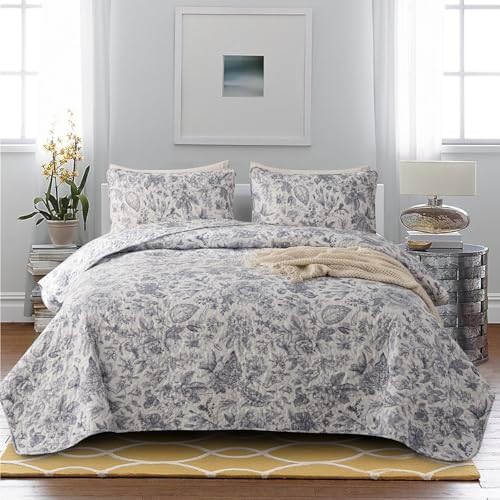 BUPIRD Queen Quilt Set Floral 3 Pieces 1