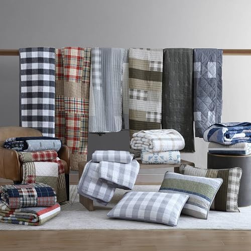 Eddie Bauer Queen Quilt Set in Camano Island Red