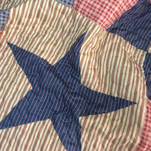 Virah Bella 3 Piece King Cabin Quilt Set - Mountain Cabin Blue