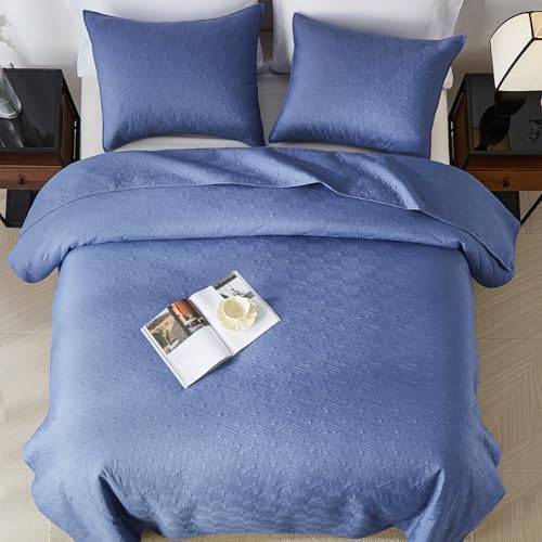 Decoreagy King Size Quilt Set with Diamond Pattern