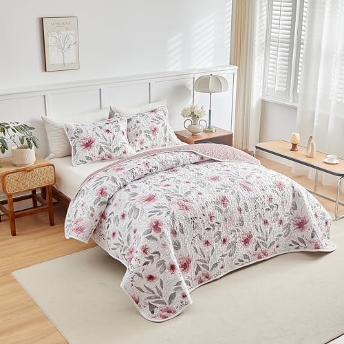 Flysheep Botanical Quilt Set Twin Size 2 Pieces