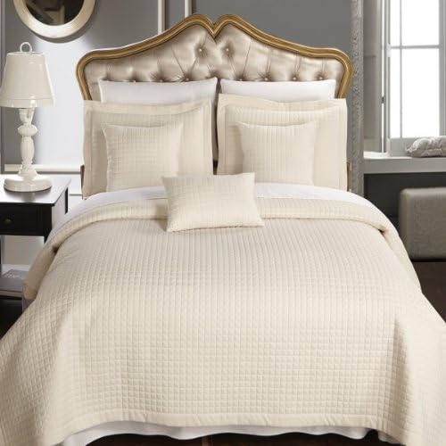 Royal Hotel Bedding Quilt Set Cal-King Ivory Checkered 1