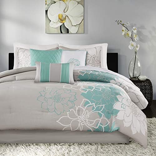 Madison Park Lola Sateen Cotton Comforter Set 7 Piece