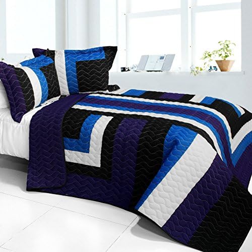 Onitiva Slience Stream 3PC Patchwork Quilt Set 1