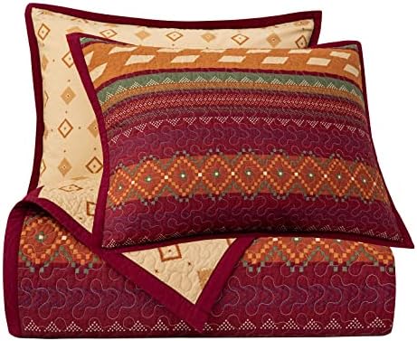 H HIEND ACCENTS Super King Quilt Set with Pillow Shams