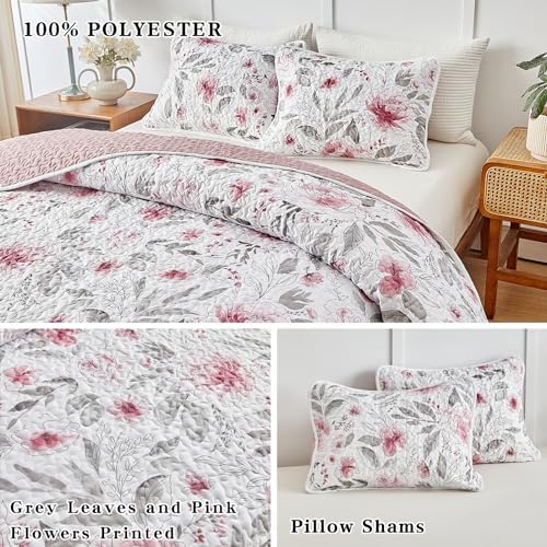Flysheep Botanical Quilt Set Twin Size 2 Pieces