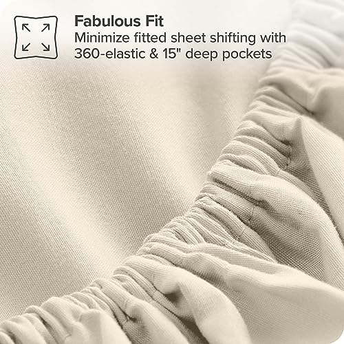 Upluxius Taupe Sand Comforter Set 7 Piece Full XL
