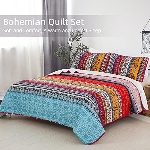 Wongs Bedding Bohemian Quilt Set California King