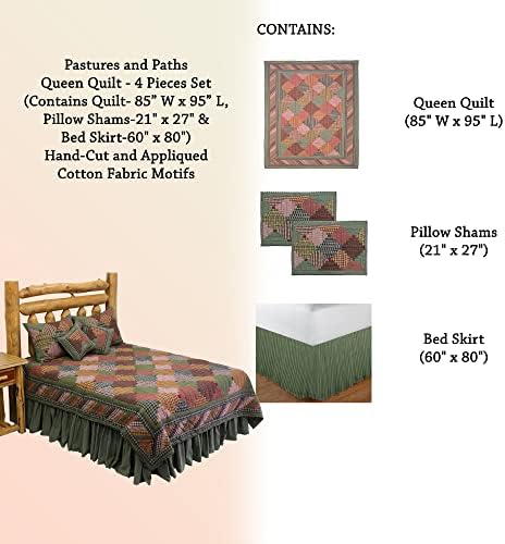 Patch Magic Pastures and Paths Queen Quilt Set