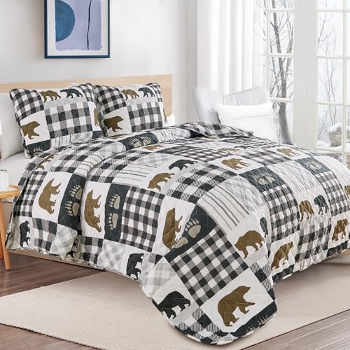 Rustic Quilt Set King Size with Shams