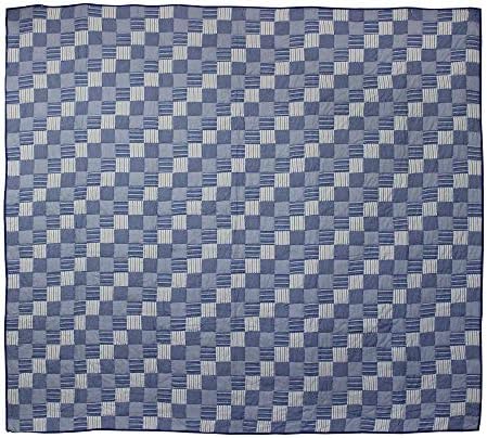 Patch Magic Tumbling Blues Super King Quilt Set