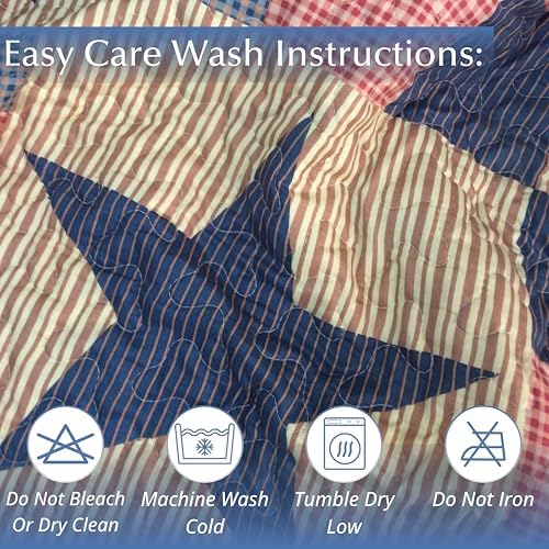 Virah Bella 3 Piece King Cabin Quilt Set - Mountain Cabin Blue
