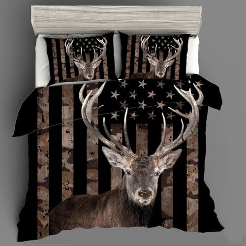 Bedbay California King Comforter Set 4 Pcs with Flag Design