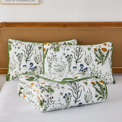 Cozaline 3-Piece Quilt Set King Size Cotton