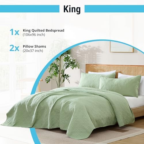 HLCME Lorenzo - 3 Piece King Quilt Set