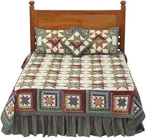 Patch Magic Adirondack Star Super Queen Quilt Set