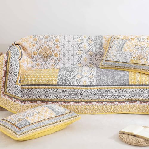 WONGS BEDDING Yellow Quilt Set Full Size